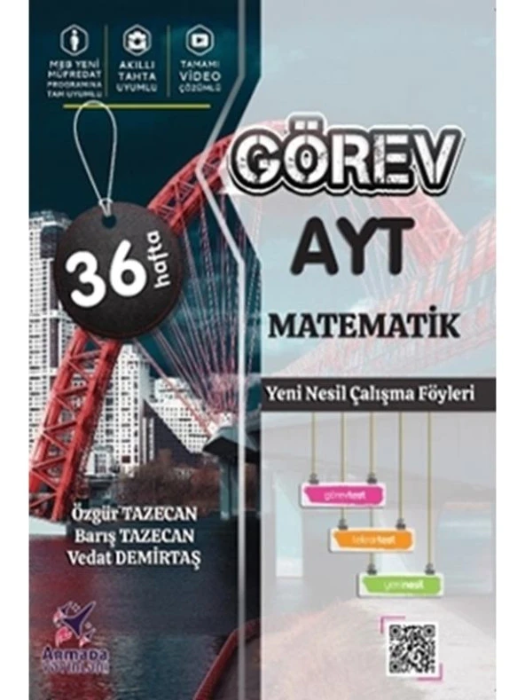 ARMADA GÖREV YKS AYT MATEMATİK YENİ NESİL ÇALIŞMA FÖYLERİ (36 HAFTA)