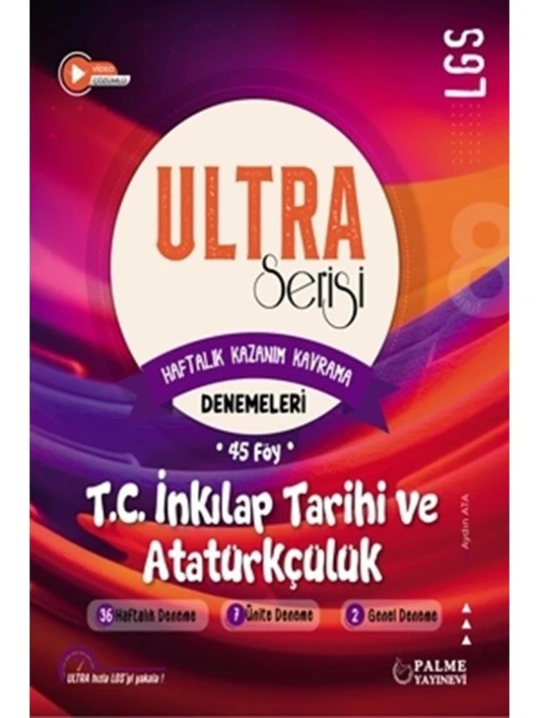 PALME 8.SINIF ULTRA SERİSİ  İNKILAP TARİHİ VE ATATÜRKÇÜLÜK DENEMELERİ