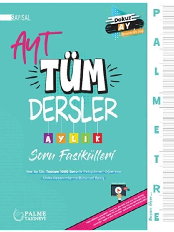 PALME YKS AYT TÜM DERSLER AYLIK SORU FASİKÜLLERİ SAYISAL *YENİ*
