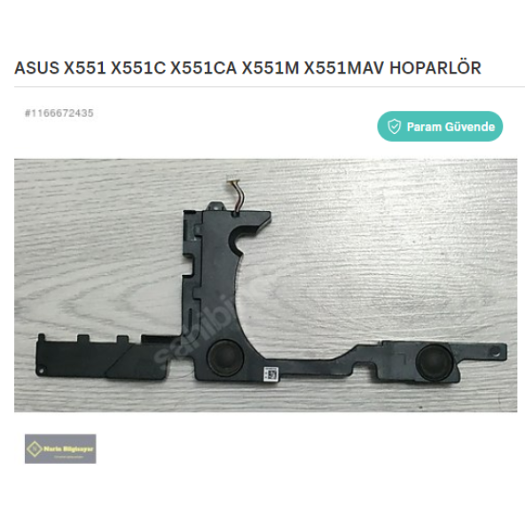 ASUS X551 X551C X551CA X551M X551MAV HOPARLÖR