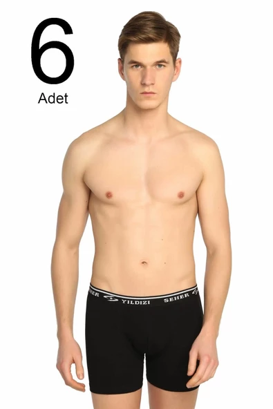 6 Lı Paket Seher Erkek Likralı Boxer 0060 - 2