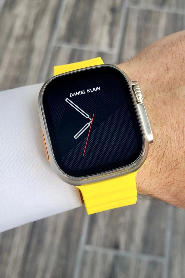 Daniel Klein DKISTE1103 Android/ios Uyumlu Arama Özellikli Sarı Renk Kordonlu Akıllı Kol Saati