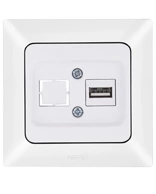 Nead Tekli USB Şarj Prizi (Type-C) Beyaz Renk