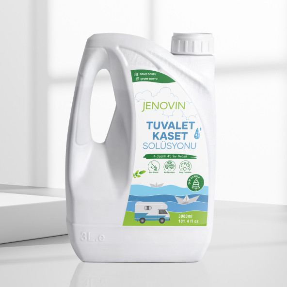 Ölçek Hediyeli - Doğa Dostu Çam Aromalı Karavan Wc Kimyasalı 3 L - 2