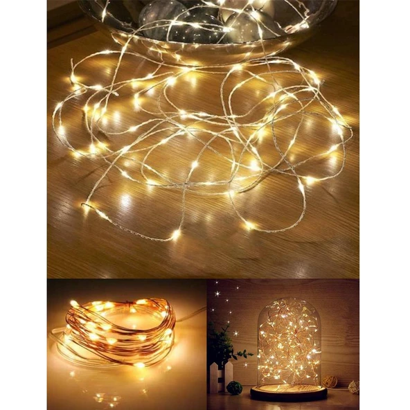 Dekoratif Günışığı Renk Pilli Peri Led Işık 3 Mt. 30 Led Işık - 5