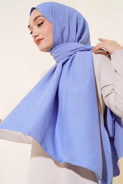 Pamuk Cazz Şal İpek Serisi Bebe Mavi ürün görseli 1