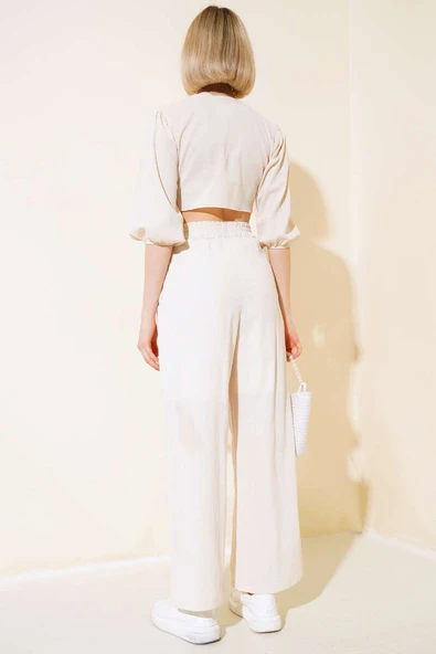 Keten İkili Takım Bej - Resim 3