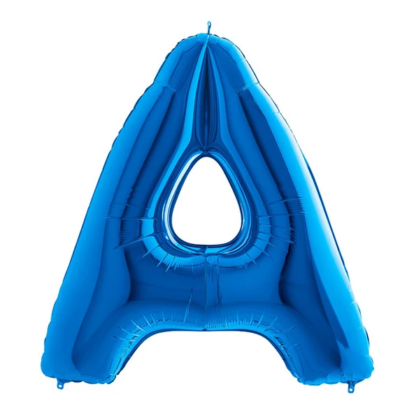 A Harf Grabo Mavi Folyo Balon 102 cm
