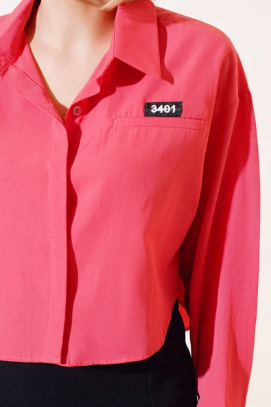 3401 Kısa Gömlek Gül Kurusu - 4