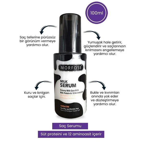 Morfose Milk Therapy Keratin Saç Serumu 100 ml - 2