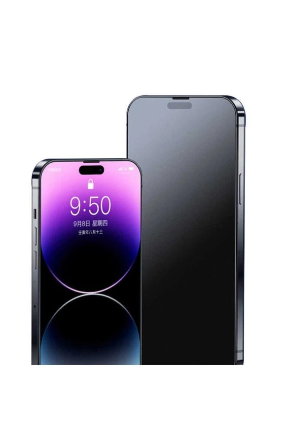 Iphone 14 Pro Uyumlu Tam Kaplayan Mat Seramik Esnek Kırılmaz Ekran Koruyucu - Extra İnce