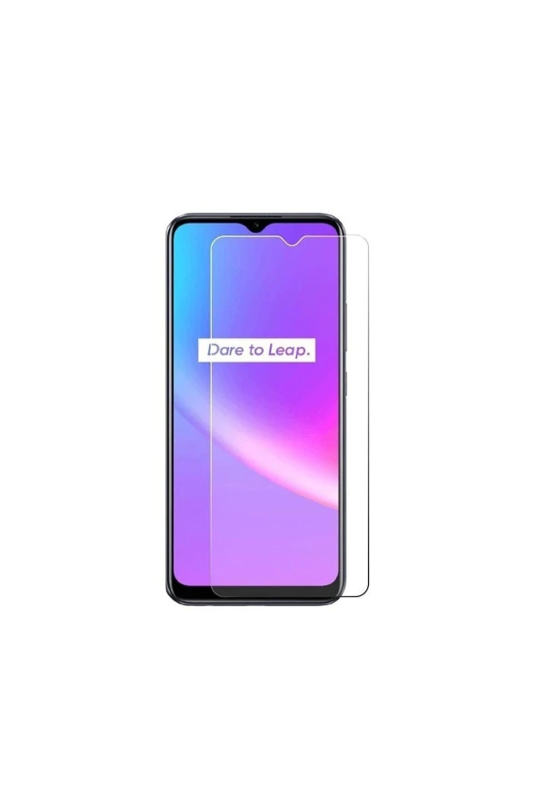 Realme C25s Uyumlu Tempered Glass Cam Ekran Koruma