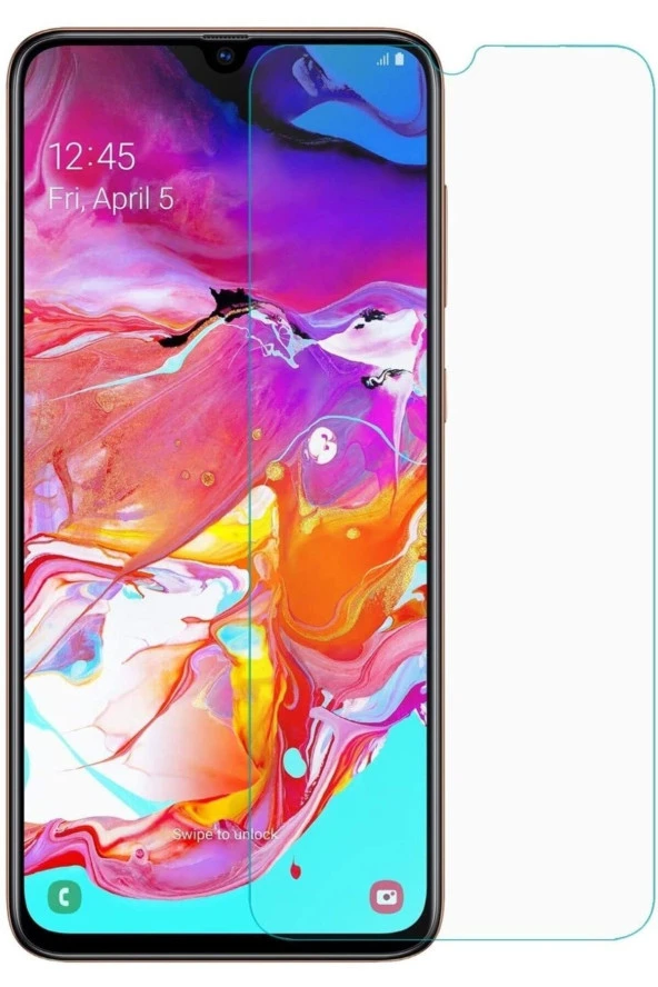 Samsung Galaxy A10 Nano Cam Kırılmaz Cam Ekran Koruyucu Ultra Koruma - Extra İnce