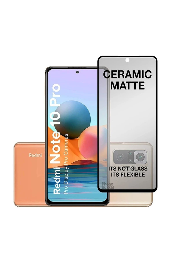 Redmi Note 10 Pro Ekran Koruyucu Seramik Mat Film