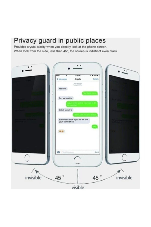 Iphone 7 Plus 8 Plus Hayalet Kırılmaz Cam Ekran Koruyucu Full - Resim 2