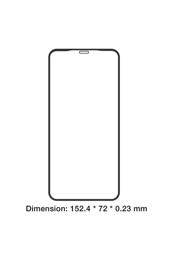 Iphone X Ekran Koruyucu Ultra Koruma - Siyah Uyumlu - Extra İnce