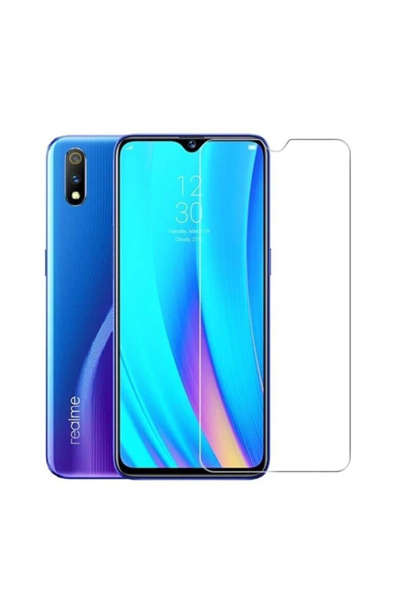 Realme C11 Uyumlu Ekran Koruyucu Maxi Glass Temperli Çizilmez Kırılmaya Dayanıklı Cam