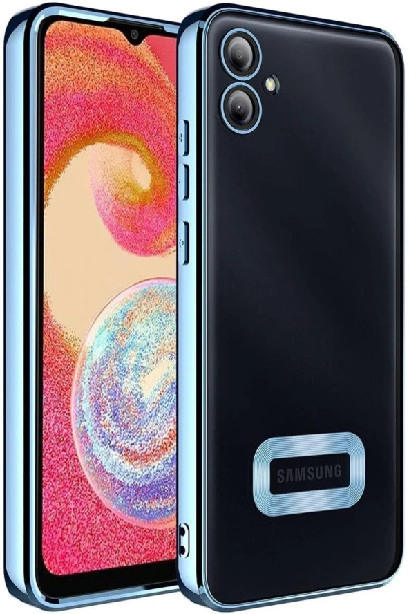 Samsung Galaxy A04e Kamera Korumalı Logo Gösteren Kılıf Kapak