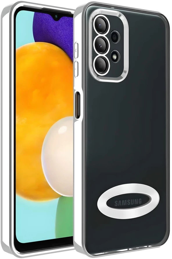 Samsung Galaxy A23 Kamera Korumalı Logo Gösteren Kılıf Kapak