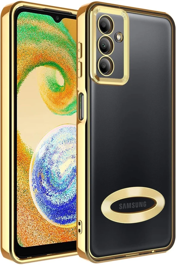 Samsung Galaxy A04s Kamera Korumalı Logo Gösteren Kılıf Kapak