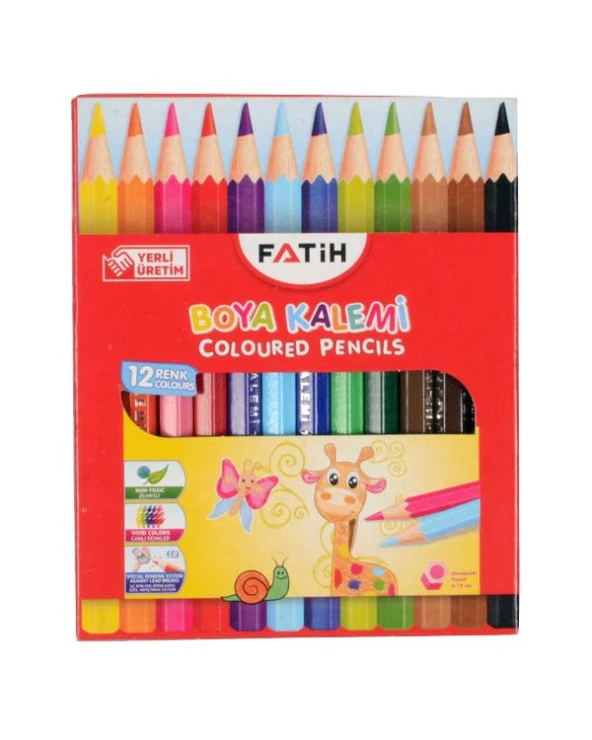 Pinokyo Yayınları Boyama Kitabı ve Fatih Boya Kalemleri Set - 4