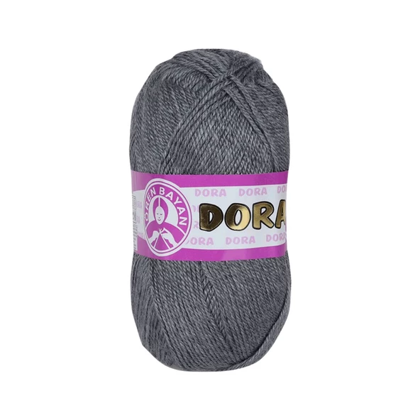 Ören Bayan Dora Örgü İpi - Kömür Gri - 1 Adet - ( Renk Kodu : 008 )