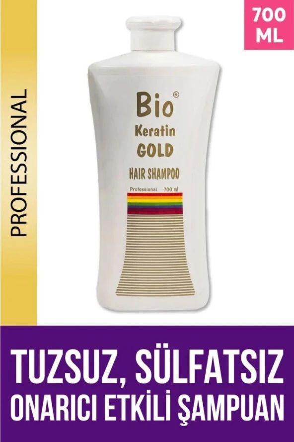 Bio Keratin Gold Bio Tuzsuz Şampuan 700 ml.