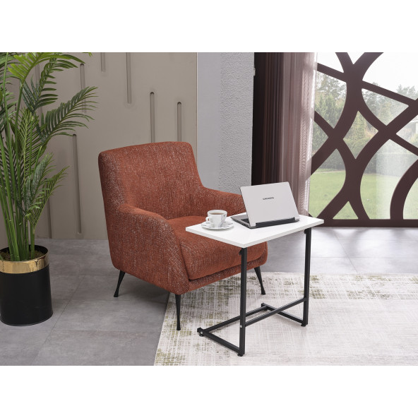 Laura Ayarlanabilir Laptop Sehpasi Beyaz - 2