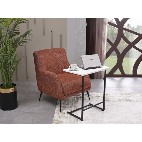 Laura Ayarlanabilir Laptop Sehpasi Beyaz - 3