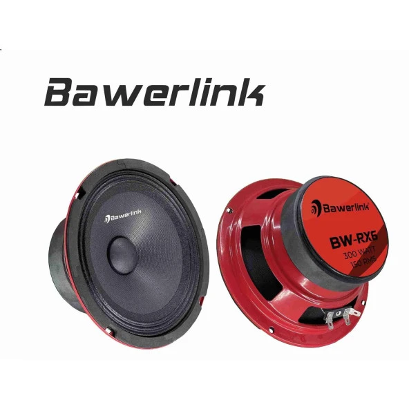 Bawerlink 16 Cm Midrange Çifti 600 Wat 300 Rms Orjinal Profosyonel Seri Bw-rx6 Ultra-pro - 3
