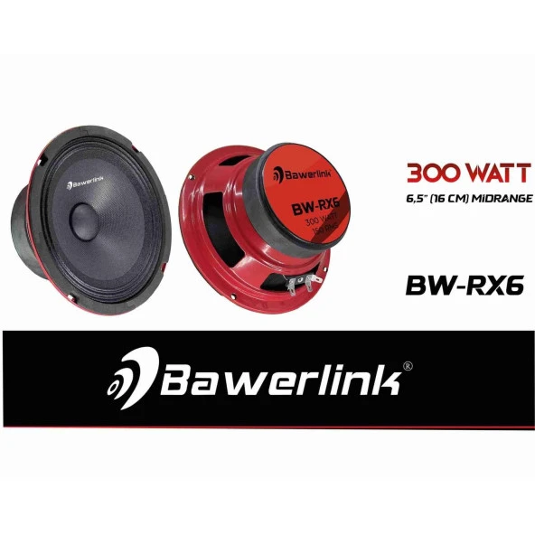 Bawerlink 16 Cm Midrange Çifti 600 Wat 300 Rms Orjinal Profosyonel Seri Bw-rx6 Ultra-pro - 4