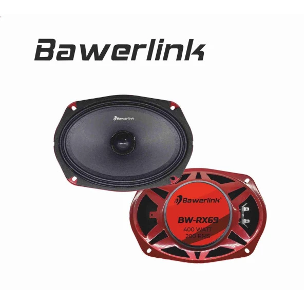 Bawerlink Bw-rx69 Deprem Serisi Oval Kurşun Göbek 6x9 Oto Midrange Hoparlör Çifti 800w-400w Rms - 3
