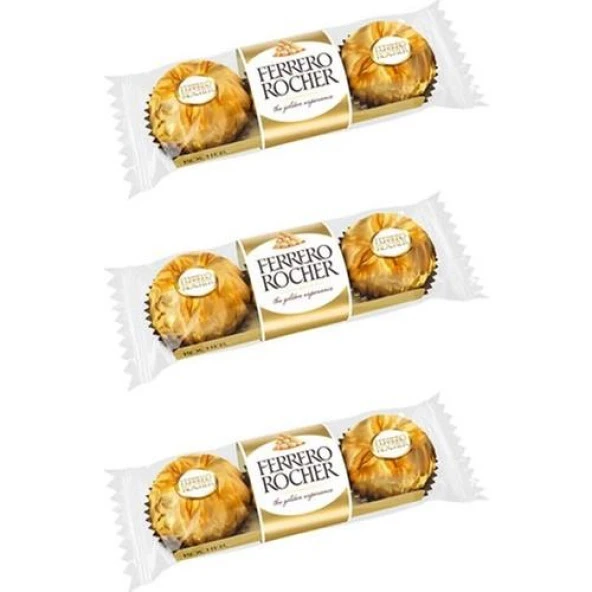 Ferrero Rocher 3'lü 37,5 Gr x 3 Paket