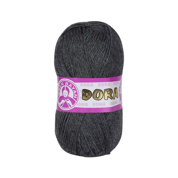 Ören Bayan Dora Örgü İpi - Koyu Gri - 1 Adet - ( Renk Kodu : 009 ) ürün görseli 1