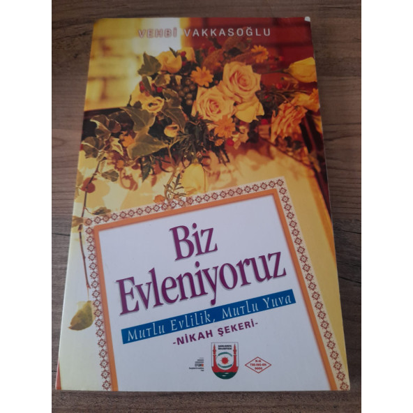 BİZ EVLENİYORUZ - MUTLU EVLİLİK MUTLU YUVA - NİKAH ŞEKERİ  (ikinci el ürün)