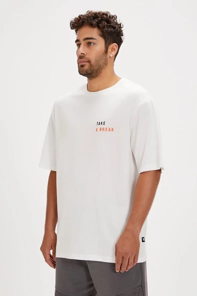 Bad Bear SAND T-SHIRT OS OFF-WHITE Erkek Tişört Beyaz S-XXL - 3