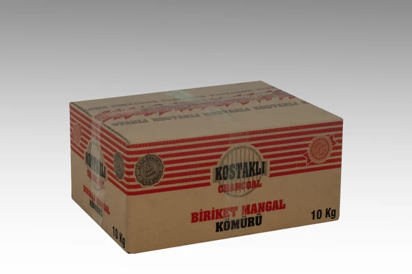 Kostaklı Briket Mangal Kömürü 10 Kg Kısa Kesilmiş