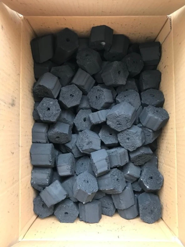 Kostaklı Briket Mangal Kömürü 10 Kg Kısa Kesilmiş Yelpaze Hediyeli
