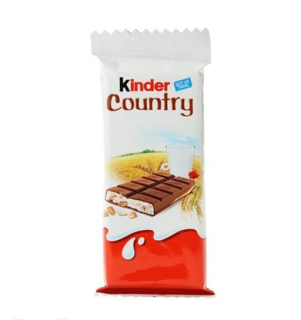 Kinder Country Sütlü ve Yulaflı Çikolata 23,5 gr x 9 Adet - 3