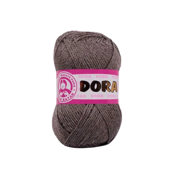 Ören Bayan Dora Örgü İpi - Kahverengi - 1 Adet - ( Renk Kodu : 014 )