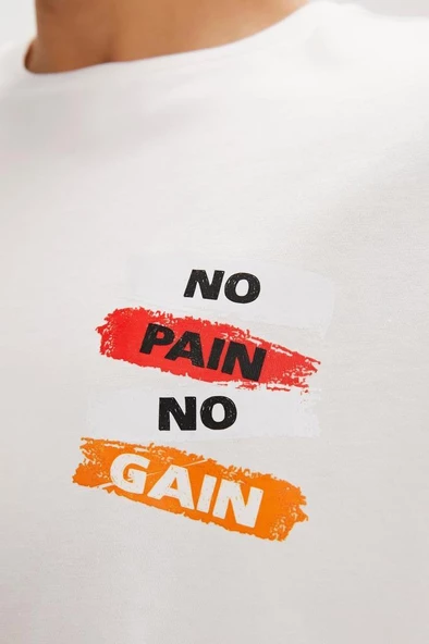 Bad Bear GAIN T-SHIRT OS OFF-WHITE Erkek Tişört Beyaz S-XXL - 5