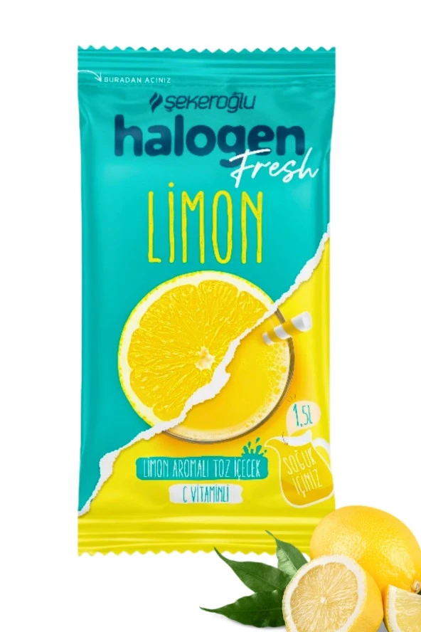 Şekeroğlu Halogen Limon İçecek Tozu 9 Gr *4 - Resim 2