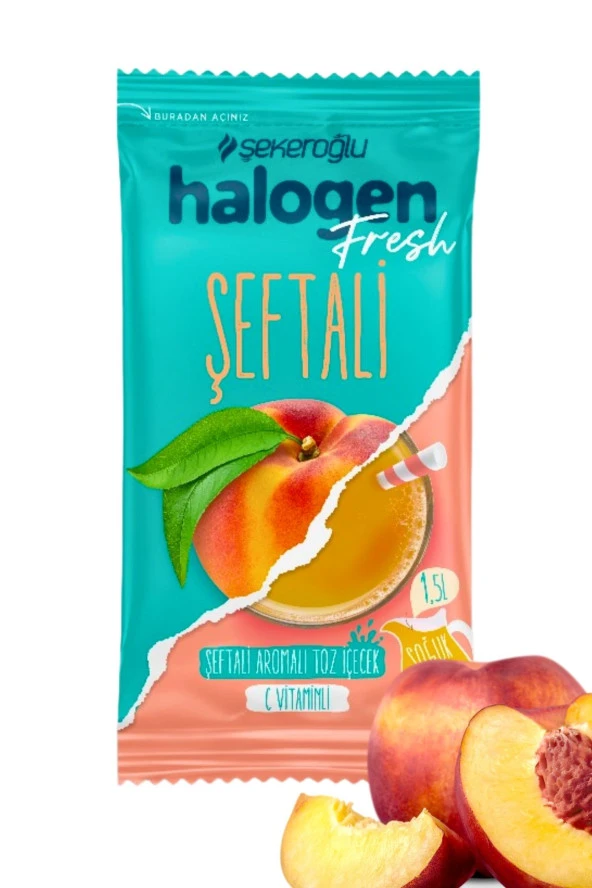 Şekeroğlu Halogen Şeftali Içecek Tozu 9 Gr *4 ürün görseli 1
