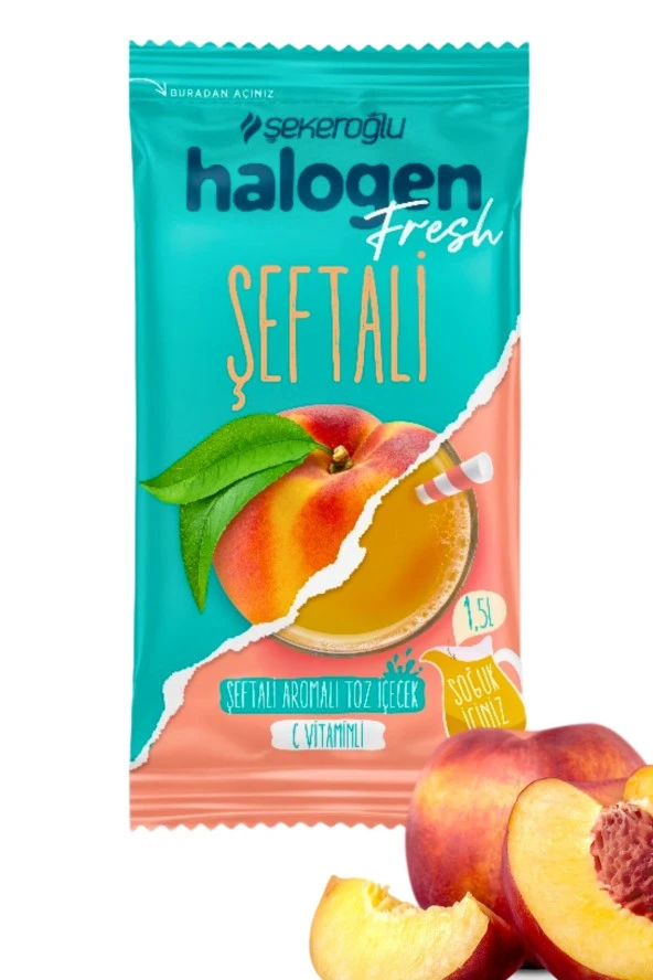 Şekeroğlu Halogen Şeftali Içecek Tozu 9 Gr *4 - Resim 2