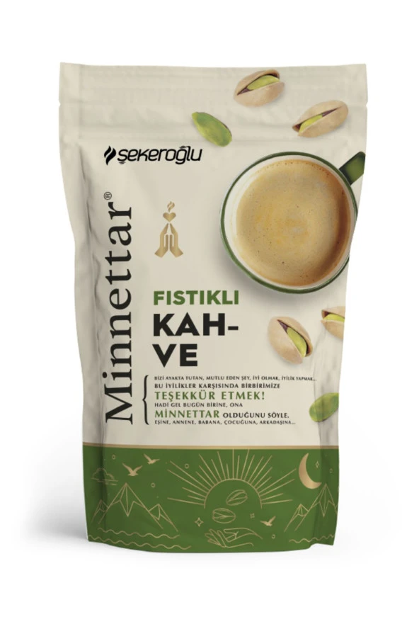 Şekeroğlu Minnettar Fıstıklı Kahve 165 Gr - Resim 3