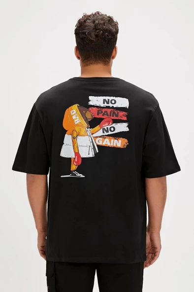 Bad Bear GAIN T-SHIRT OS NIGHT Erkek Tişört Siyah S-XXL - 3