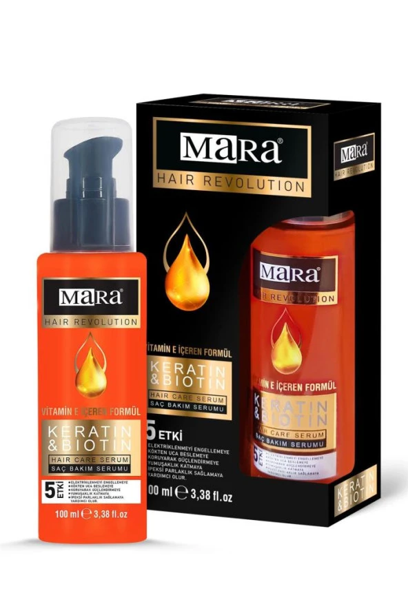 Mara Hair Care Serum Keratin & Biotin 100 Ml - 4