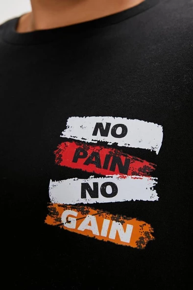 Bad Bear GAIN T-SHIRT OS NIGHT Erkek Tişört Siyah S-XXL - 4