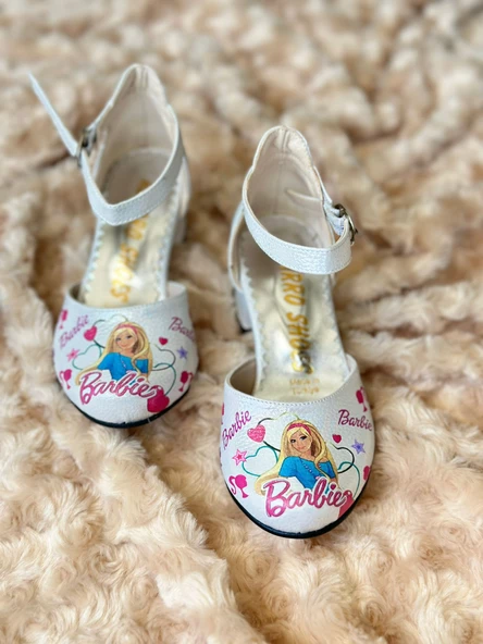 GALA BARBIE baskılı topuklu çocuk aykkabı - 2