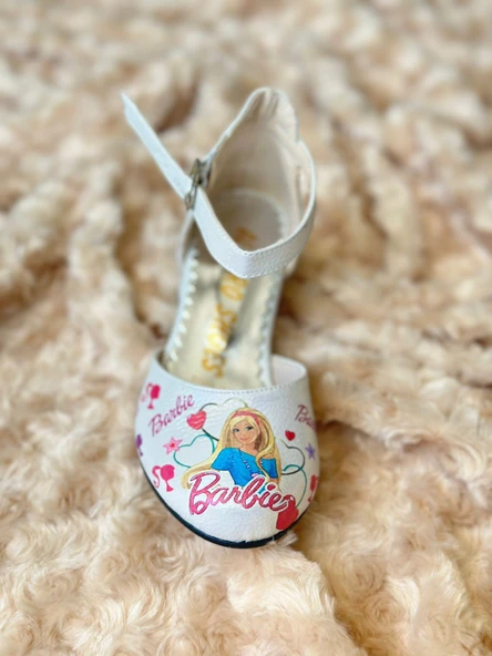 GALA BARBIE baskılı topuklu çocuk aykkabı - 4